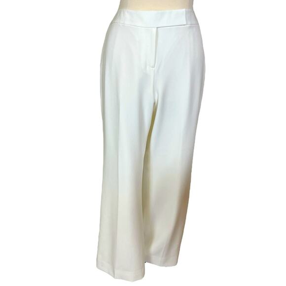 Preston & York Trousers Pants Lined Bootcut High Rise Cream Women’s Plus Size 18 - Picture 1 of 12